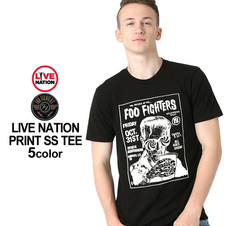 楽天市場】フー・ファイターズ Tシャツ 半袖 メンズ プリント｜大きい