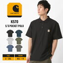 【送料無料】 Carhartt カーハート ポロシャツ メンズ 半袖 ポケット付き K570 106685 大きいサイズ USAモデル 鹿の子 ゆったり 大きめ ブランド (106685)【COP】 【メール便可】