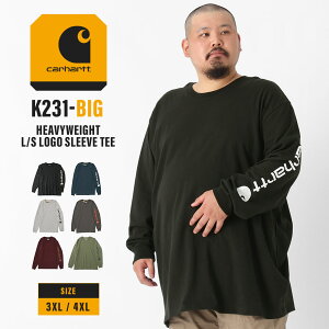 [�r�b�O�T�C�Y] Carhartt �J�[�n�[�g T�V���c ���� �����Y �w�r�[�E�F�C�g �N���[�l�b�N �����S ����T 3XL/4XL K231BIG[COP]�yW�z