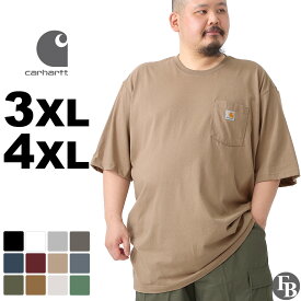[ビッグサイズ] カーハート Tシャツ メンズ 半袖 ポケット付き K87 BIG 3XL-4XL USAモデル Carhartt / 4L 5L 大きいサイズ