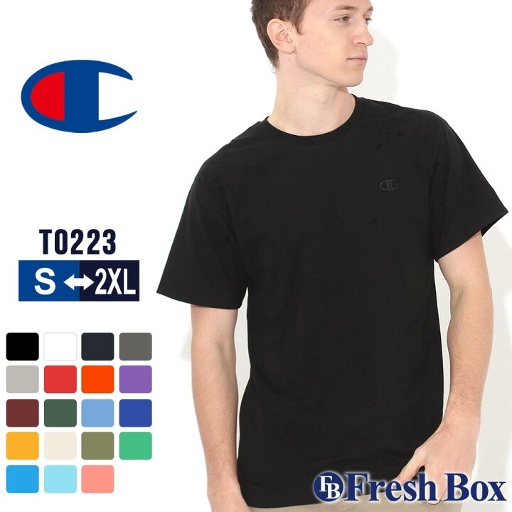 楽天市場】Champion チャンピオンTシャツ 半袖 クルーネック メンズ  