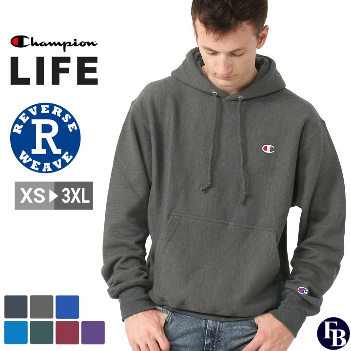 楽天市場】Champion チャンピオン パーカー リバースウィーブ メンズ 