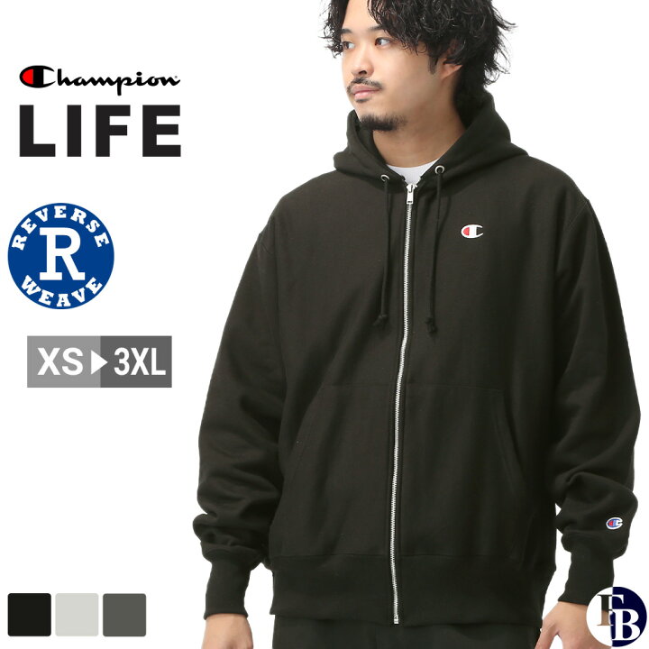 Champion たずさわり × BLACKTOP MOTORCYCLEジップアップパーカー 