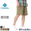 コロンビア ハーフパンツ 膝上 メンズ 1840881 ウエスト30-44インチ 10インチ丈 USAモデル Columbia カーゴショーツ カーゴパンツ ショーツ 大きいサイズ ブランド アウトドア