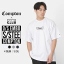 【送料無料】PRO CLUB × COMPTON プロクラブ コンプトン 半袖Tシャツ メンズ 大きいサイズ 厚手 刺繍 ロゴ シンプル 大きめ ゆったり ヘビーウェイト ブランド アメカジ ストリート USAモデル｜comxpc0023｜【メール便可】