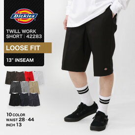 【送料無料】Dickies ディッキーズ ハーフパンツ 42283 大きいサイズ ゆったり 大きめ ライブ フェス ルーズフィット メンズ レディース 無地 ツイル ワークパンツ 短パン ショーツ ブランド アメカジ カジュアル スケーター USAモデル 【COP】