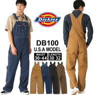 【最短即日発送】 Dickies ディッキーズ オーバーオール 大きいサイズ DB100 メンズ デニム インディゴ …