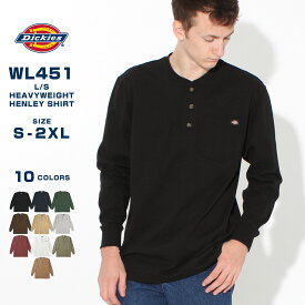 【送料無料】 Dickies ディッキーズ ロンt メンズ ヘンリーネック 長袖tシャツ 大きいサイズ tシャツ 長袖 厚手 アメカジ ブランド USAモデル [dickies-wl451]