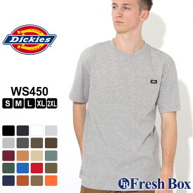 Dickies ディッキーズ tシャツ メンズ 半袖 ブランド アメカジ 大きいサイズ 6.75オンス 厚手 ヘビーウェイト ポケット USAモデル [dickies-ws450] 【メール便可】