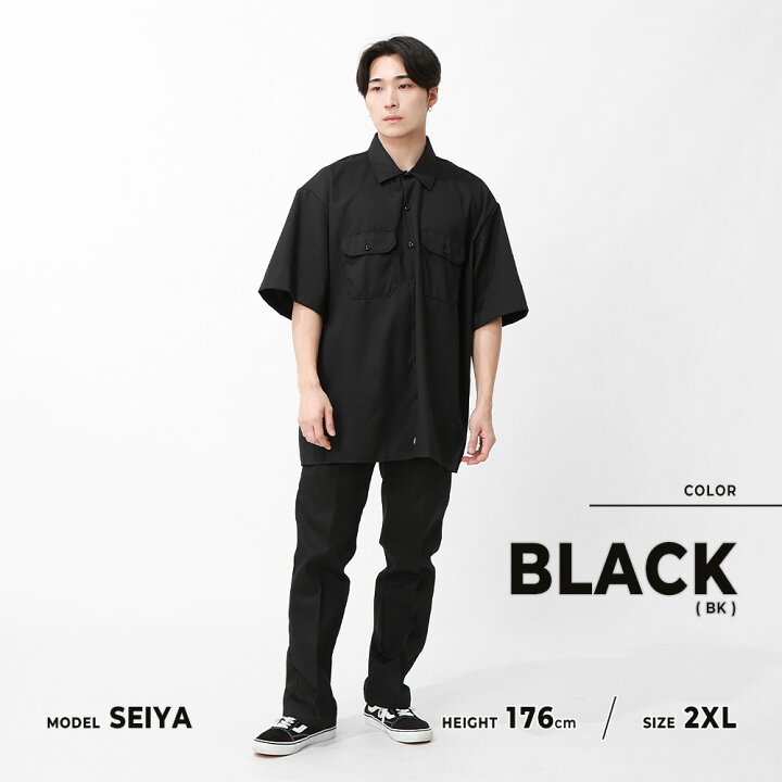 ブランドアメカジ 大きいサイズ ディッキーズ ワークシャツ 半袖 シャツ 半袖 ワークシャツ GENUINE Dickies ストリート 半袖