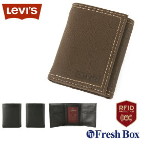 【送料無料】 Levis リーバイス 財布 メンズ 三つ折り ブランド カジュアル 本革 コンパクト [levis-31lv110021] USAモデル
