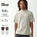 ロサンゼルスアパレル Tシャツ 半袖 6.5オンス 厚手 メンズ レディース ヘビーウェイト ガーメントダイ ミネラルウォッシュ Garment Dye 1801MW USAモデル ロスアパ LOS ANGELES APPAREL 半袖Tシャツ【COP】【メール便可】