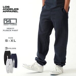Los Angeles Apparel ���T���[���X�A�p���� 14oz �X�E�F�b�g ���N�� �w�r�[�E�F�C�g �X�E�F�b�g�p���c �����Y �傫���T�C�Y �W���K�[�p���c �A�����J�� MADE IN USA HF-04 [USA���f��]�b14oz. Heavy Fleece Sweatp