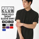 【6/3(火)再入荷】PRO CLUB プロクラブ ポロシャツ 半袖 メンズ 大きいサイズ 無地 ボタン 大きめ ゆったり ビジネス 制服 ゴルフ アウトドア 鹿の子 ブランド アメカジ シンプル カジュアル 121 USAモデル【メール便可】