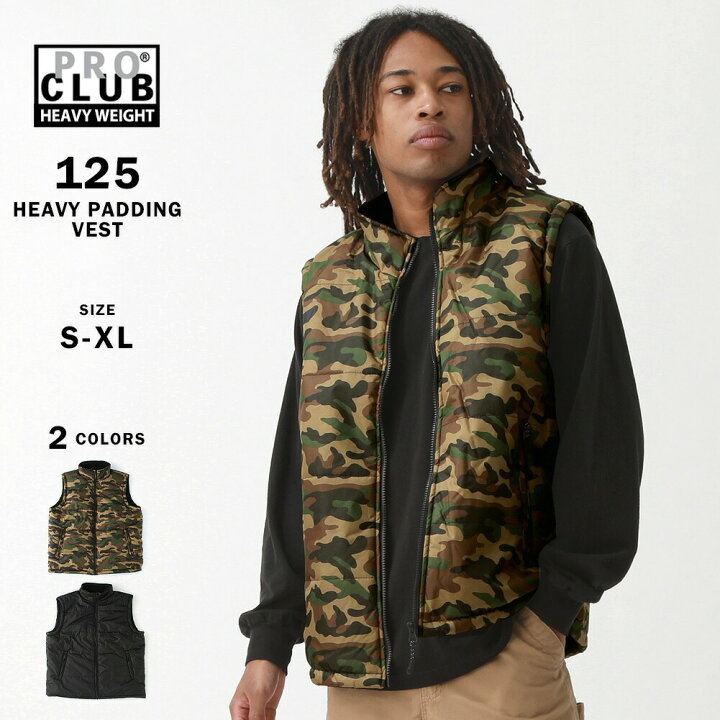 楽天市場】PRO CLUB プロクラブ ベスト メンズ 中綿 125 USAモデル 