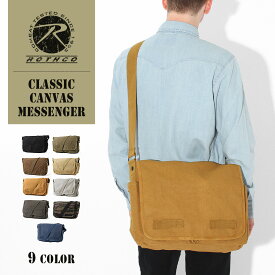 【送料無料】 ROTHCO ロスコ ショルダーバッグ A4 メンズ 斜めがけ 大きめ バッグ かばん 鞄 メッセンジャーバッグ 大容量 無地 キャンバス ブランド 通勤 通学 旅行 アウトドア 米軍 ミリタリー アメカジ カジュアル おしゃれ USAモデル