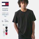 TOMMY HILFIGER トミーヒルフィガー tシャツ メンズ 半袖 大きいサイズ アメカジ ブランド 半袖tシャツ 無地 ワンポイント ロゴ USAモデル 【メール便可】