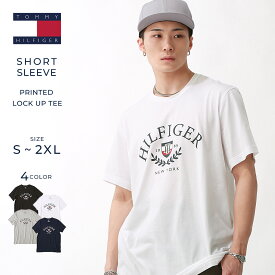 【送料無料】 トミーヒルフィガー TOMMY HILFIGER Tシャツ メンズ フロントロゴ カレッジ プリント 薄手 半袖Tシャツ ブランド ストリート アメカジ 09t4275 ユニセックス オーバーサイズ 大きいサイズ USAモデル【メール便可】