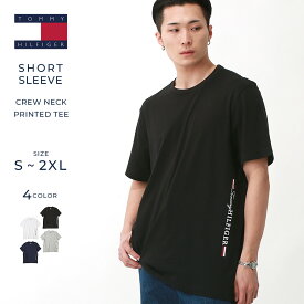 【送料無料】 トミーヒルフィガー TOMMY HILFIGER Tシャツ メンズ ロゴ プリント シンプル 薄手 半袖Tシャツ ブランド ストリート アメカジ 09t4313 ユニセックス オーバーサイズ 大きいサイズ USAモデル【メール便可】【COP】