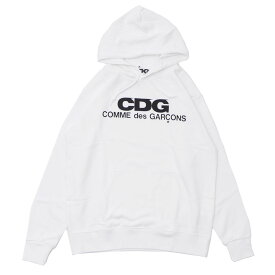 100％本物保証 シーディージー CDG コムデギャルソン COMME des GARCONS LOGO HOODED SWEATSHIRT スウェットパーカー WHITE ホワイト 白 メンズ 新品 211000596060