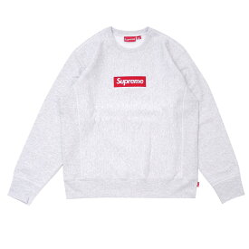 100％本物保証 シュプリーム SUPREME Box Logo Crewneck ボックスロゴ BOXロゴ スウェット ASH GREY グレー 灰色 メンズ 新品 209000541