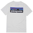 Patagonia パタゴニア M's P-6 Logo Organic T-Shirt ロゴ オーガニック Tシャツ WHITE ホワイト SlimFit 3...