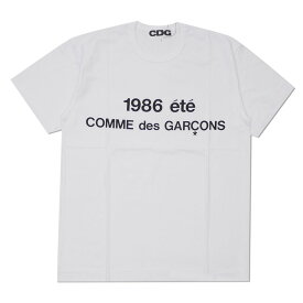 100％本物保証 新品 コムデギャルソン CDG COMME des GARCONS STAFF COAT PRINT TEE Tシャツ WHITE ホワイト 白 メンズ