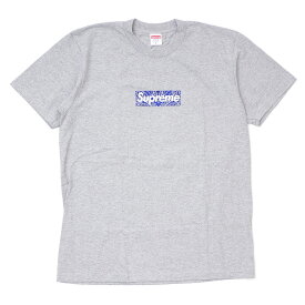 100％本物保証 新品 シュプリーム SUPREME Bandana Box Logo Tee バンダナ ボックスロゴ Tシャツ GRAY グレー 灰色 メンズ
