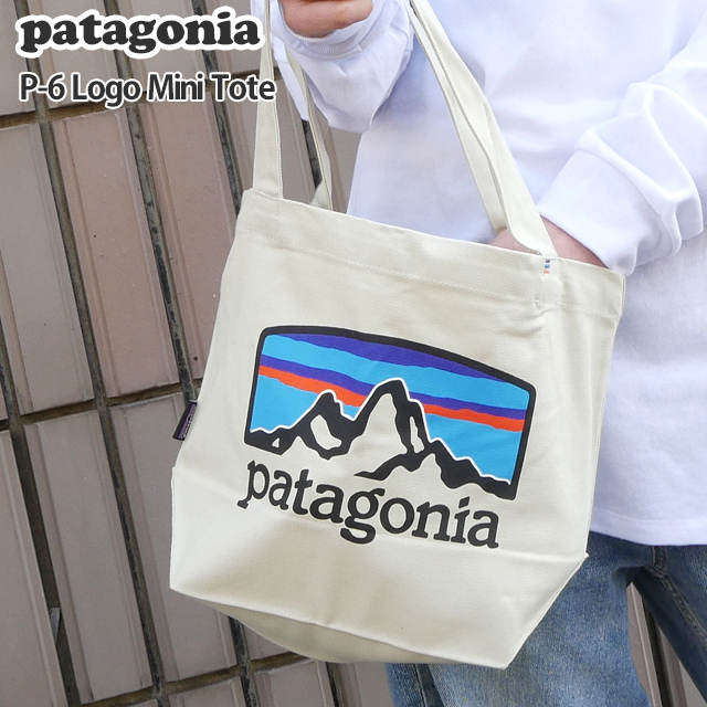 高評価なギフト 14:00までのご注文で即日発送可能 新品 パタゴニア Patagonia P-6 Logo Mini Tote トートバッグ  エコバッグ Pastel Bleached Stone ベージュ FRHB 59275 メンズ レディース FA19 新作  277-002706-016 serpajpy.org.py