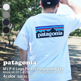 100％本物保証 新品 パタゴニア Patagonia M's P-6 Logo Pocket Responsibili T-Shirt P-6ロゴ ポケット レスポンシビリ Tシャツ 38512 メンズ レディース