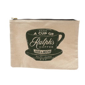 100％本物保証 新品 ラルフズ コーヒー Ralph's Coffee ZIPPER POUCH ジッパー ポーチ NATURAL ナチュラル メンズ レディース ポロ ラルフローレン POLO RALPH LAUREN