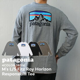 100％本物保証 新品 パタゴニア Patagonia M's L/S Fitz Roy Horizons Responsibili Tee フィッツロイ ホライゾンズ レスポンシビリ 長袖Tシャツ 38514 メンズ レディース アウトドア キャンプ 新作