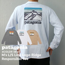 100％本物保証 新品 パタゴニア Patagonia M's L/S Line Logo Ridge Responsibili Tee ライン ロゴ リッジ レスポンシビリ 長袖Tシャツ 38517 メンズ レディース アウトドア キャンプ 新作