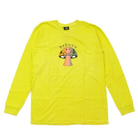 100％本物保証 新品 ステューシー STUSSY Shroom Pig Dyed L/S Tee ロンティー 長袖Tシャツ LIME ライム イエロー メンズ