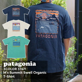 100％本物保証 新品 パタゴニア Patagonia M's Summit Swell Organic Tee メンズ サミット スウェル オーガニックティー Tシャツ 37671 メンズ レディース アウトドア キャンプ サーフ 海 山 新作