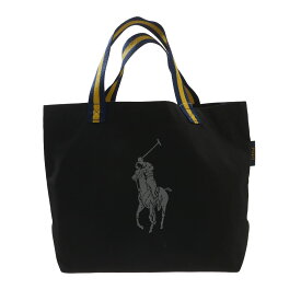 100％本物保証 新品 ポロ ラルフローレン POLO RALPH LAUREN PONY Shopping Tote トートバッグ BLACK ブラック 黒 メンズ レディース