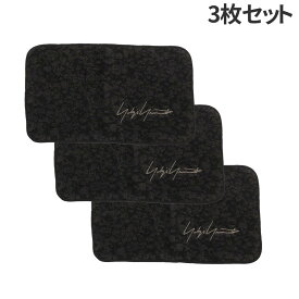 100％本物保証 新品 ヨウジヤマモト メゾン Yohji Yamamoto MAISON 総柄 Hand Towel (Set of 3 Pieces) ハンドタオル ハンカチ 3枚セット 今治タオル BLACK ブラック 黒 メンズ レディース