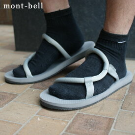 100％本物保証 新品 モンベル mont-bell Sock-On Sandals ソックオンサンダル GRAY グレー メンズ レディース 1129476 メンズ アウトドア キャンプ 山登り ハイキング 新作 ETK024