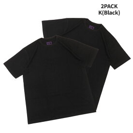 100％本物保証 新品 ザ・ノースフェイス パープルレーベル THE NORTH FACE PURPLE LABEL Pack Field Tee Tシャツ 2枚セット 新作 NT3364N nanamica ナナミカ 紫タグ アウトドア