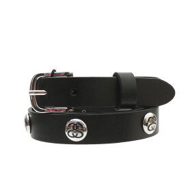 100％本物保証 新品 ステューシー STUSSY SS LINK STUDDED BELT SSリンク バックル レザーベルト メンズ レディース 新作 スケート ストリート エイトボール ストックロゴ ストゥーシー スチューシー グッズ