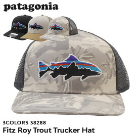100％本物保証 [24SS新作追加] 新品 パタゴニア Patagonia Fitz Roy Trout Trucker Hat フィッツロイ トラウト トラッカー ハット キャップ 38288 メンズ レディース アウトドア キャンプ 新作 ヘッドウェア