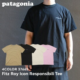 100％本物保証 [24SS新作追加] 新品 パタゴニア Patagonia Fitz Roy Icon Responsibili Tee フィッツロイ・アイコン レスポンシビリティー Tシャツ 37665 メンズ レディース アウトドア キャンプ 山 海 新作 半袖Tシャツ