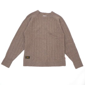 100％本物保証 ダブルタップス WTAPS 17AW DECK CREW SWEATER ニット 172MADT-KNM02 BROWN ブラウン Sサイズ 【中古】 2017AW 434000035 (TOPS)