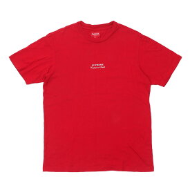 100％本物保証 シュプリーム Supreme 19SS Qualite Tee Tシャツ RED レッド メンズ Sサイズ 【中古】 2019SS (半袖Tシャツ)