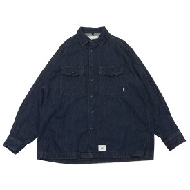 100％本物保証 新品 ダブルタップス WTAPS 23SS CBW/LS DENIM SHIRT デニム 長袖シャツ ジャケット 231BRDT-SHM01 2023SS (TOPS)