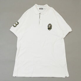 100％本物保証 ア ベイシング エイプ A BATHING APE HEAD S/S POLO ポロシャツ エイプヘッド メンズ 【中古】1ST CAMO ファーストカモ (TOPS)