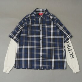 100％本物保証 シュプリーム Supreme 21AW Thermal Work Shirt サーマル ワーク シャツ PLAID メンズ Mサイズ 【中古】2021AW (TOPS)