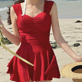 シャリング ワンピース モノキニ 水着タンキニ レディース 水着 ショートパンツ付き水着 リゾート水着 旅行 女の子 上下2点セット高校生 10代 20代 30代 韓国服 水着 安い かわいい 水着 夏 海 韓国新作 トレンド 通販