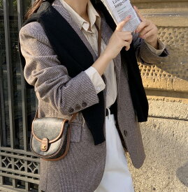 ウール50 ジャケット ウールジャケット レディースジャケット通学 出勤 チェック ジャケット 参観日 結婚式 オフィスルック デイリージャケット 女子 ジャケッ 入卒 20代 30代 40代 50代