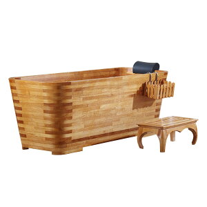 木製浴槽 浴槽 サウナ 美容院 SPA 豪華なバスタブ 成人用浴缸 お風呂成人バケツ 家庭用湯桶 木製バスバレル スパ浴槽 天然香料ひのき浴槽 長さ1.1M-1.3M 身長1.5m〜1.8mに適し 日本風の浴槽-伝統